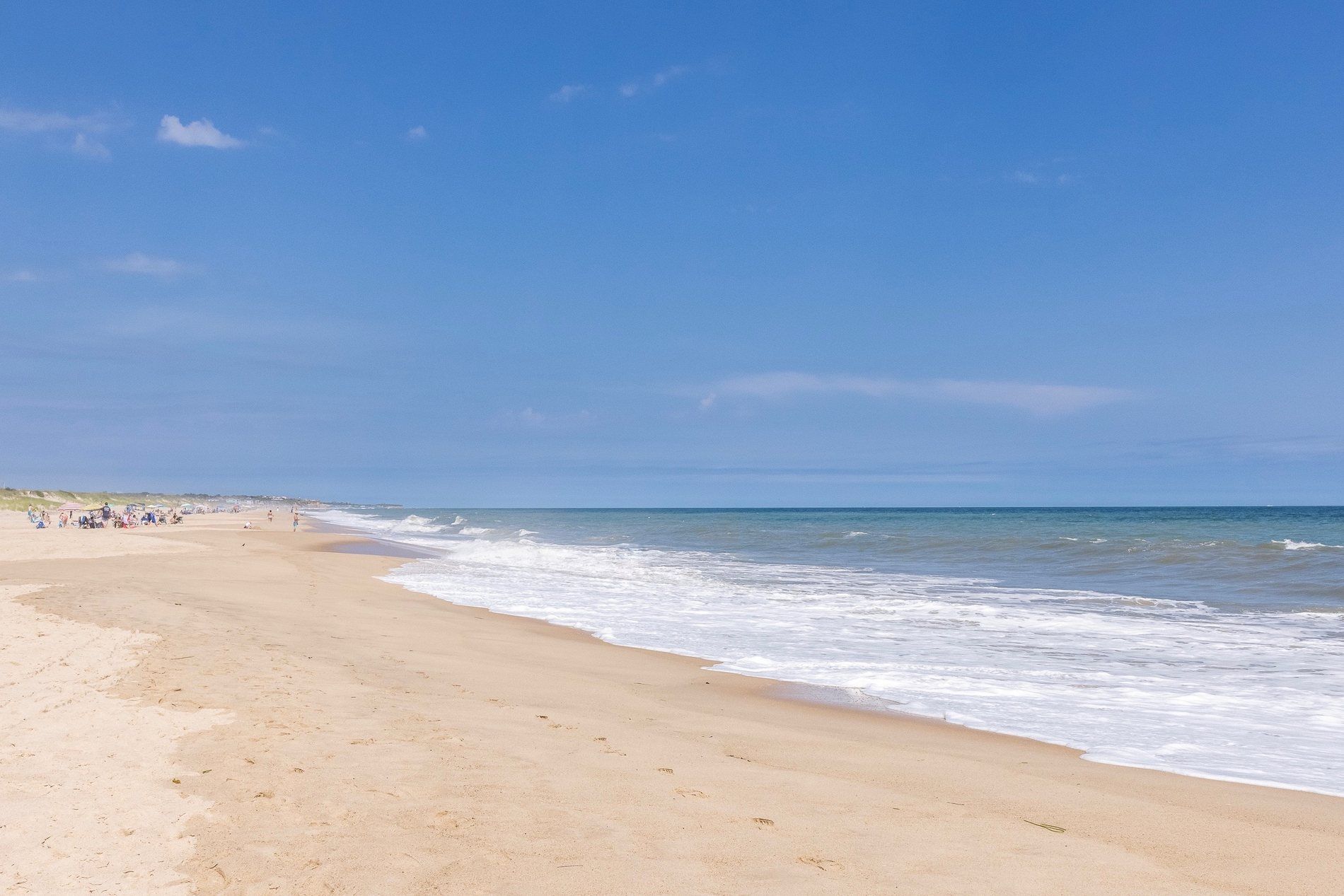 The beach path to Montauk's sand at Briney Breezes